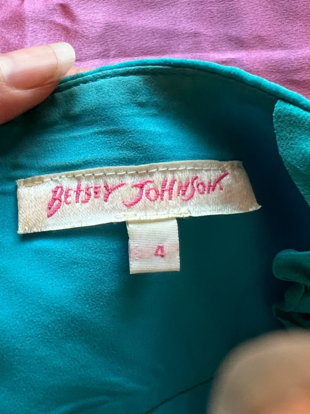 Betsey Johnson silk dress babydoll dress - Picture 3 of 5